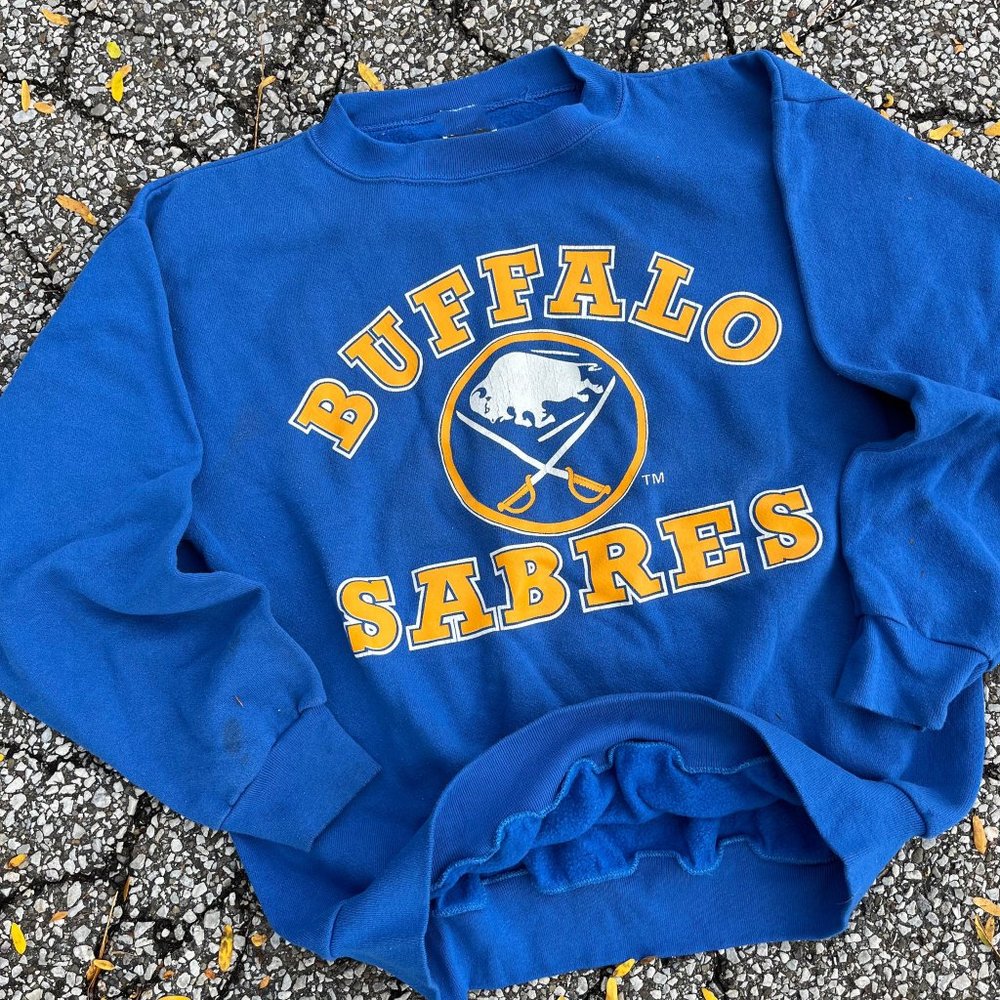 Vintage Buffalo Sabres Royal Blue Logo shirt 90s full size s-3xl vintage made